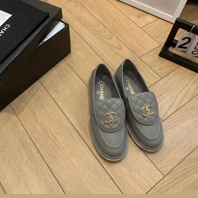 Ch*el leather shoes